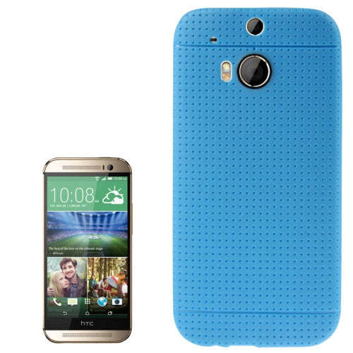 Pure Color TPU Protective Case for HTC One M8 (Blue)