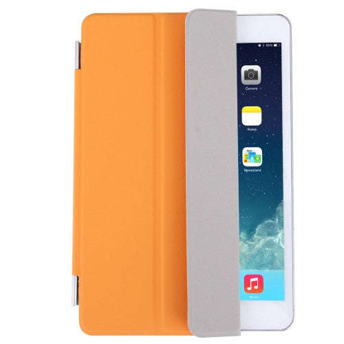 Single Side Polyurethane Smart Cover with 3-Folding Holder for iPad mini / mini 2 Retina / 3(Orange)
