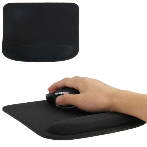 Cloth Wrist Rest Mouse Pad (Black)