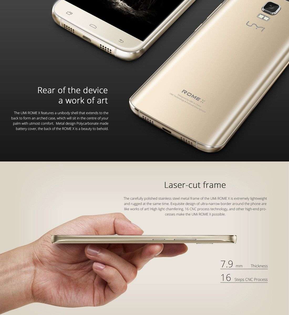 UMI ROME X 8GB, Network: 3G (Black)