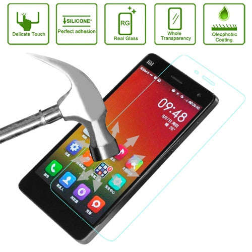 Xiaomi MI4 0.26mm 9H Surface Hardness 2.5D Explosion-proof Tempered Glass Screen Film