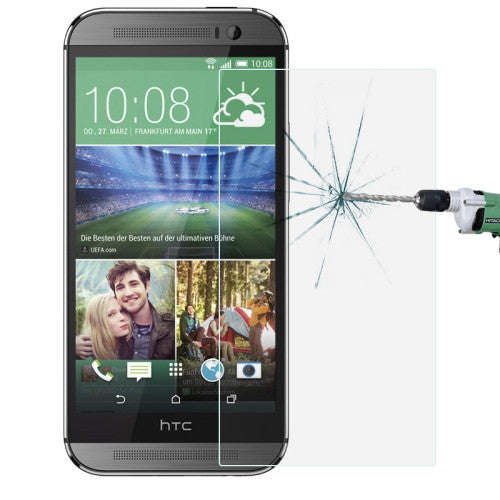 For HTC One M9 0.26mm 9H+ Surface Hardness 2.5D Explosion-proof Tempered Glass Film