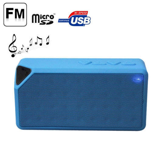 Portable Bluetooth Speaker Supporting TF Card / AUX(Blue)