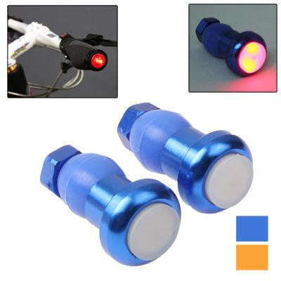 Bicycle Handlebar Bar End Red Light Warning Safety Light (Random Color Delivery)