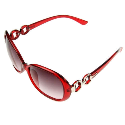 Retro UV400 UV Protection PC Frame AC Lens Sunglasses(Wind Red)