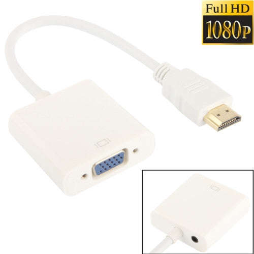 Full HD 1080P HDMI to VGA + Audio Output Cable for Computer / DVD / Digital Set-top Box / Laptop ...