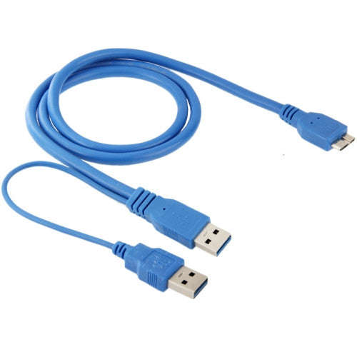 Dual A to Micro-B USB 3.0 Y Cable Cable Length: 50cm