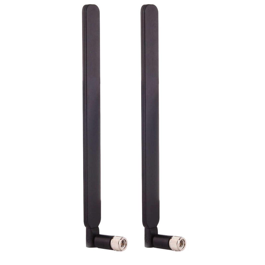 2 PCS B593 5dBi SMA Male 4G LTE Router Antenna (Black)