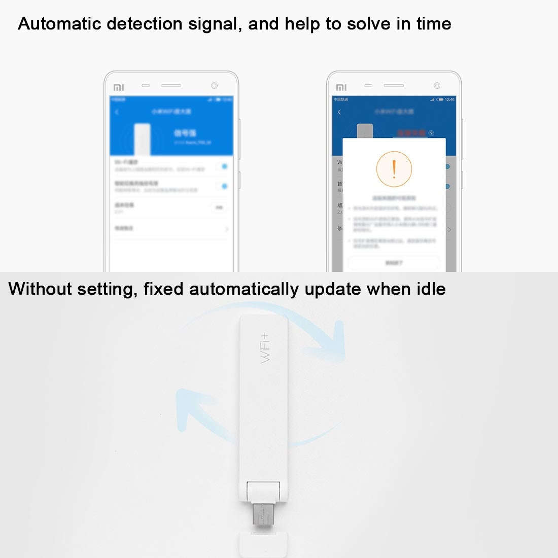 Original Xiaomi Mi WiFi Amplifier Signal Booster USB Port Wireless Repeater(White)