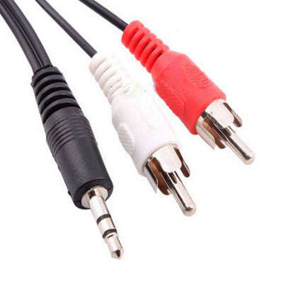 Normal Quality Jack 3.5mm Stereo to RCA Male Audio Cable Length: 3m