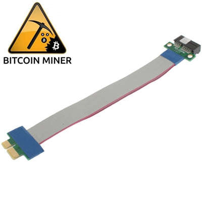 PCI Express 1X Riser Card Extender Flexible Extension Cable Ribbon Adapter Cable Length: 19cm