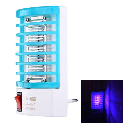 Efficient 4-LED Mosquito Killer Night Lamp(Blue)