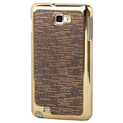 Gilded Electroplating Paste Skin Plastic Case for Samsung Galaxy Note / i9220 / N7000 (Coffee)
