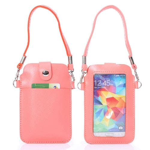 Universal Leather Cellphone Case bag pouch with Fullscreen Touch for iPhone 6 & 5 / Samsung S7 / ...
