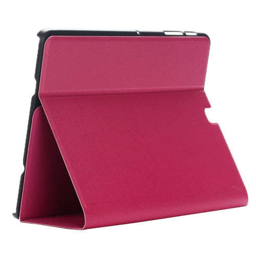 Frosted Texture Leather Case with Holder for Samsung Galaxy Tab S2 9.7 / T815(Magenta)