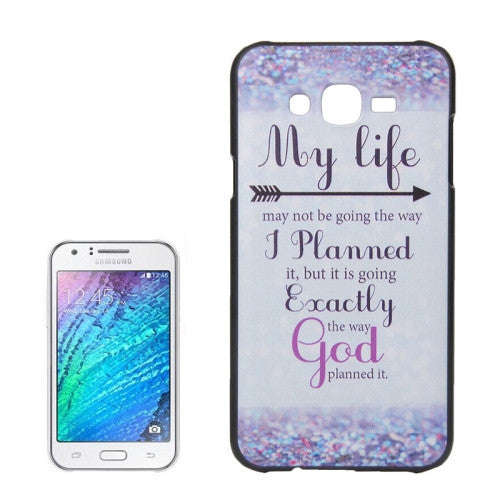 MY LIFE Pattern PC Protective Case for Samsung Galaxy J5 / J500
