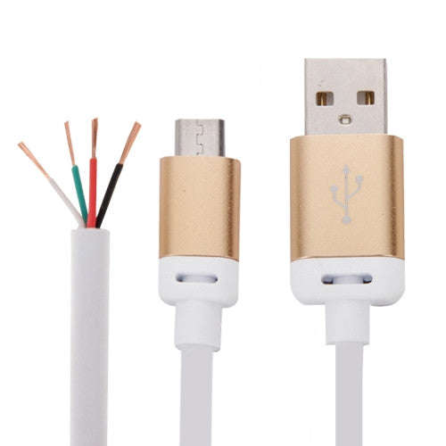 Round Line Metal Head Micro USB to USB 2.0 Data / Charger Cable for Samsung Galaxy S6 / S6 edge /...