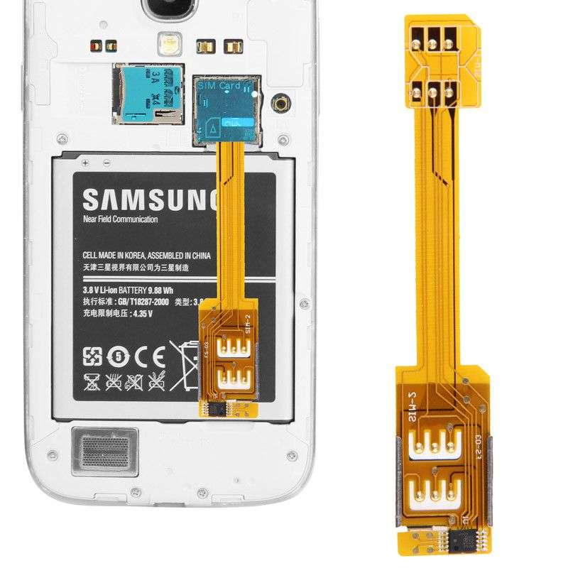 Dual SIM Card Adapter for Samsung Galaxy