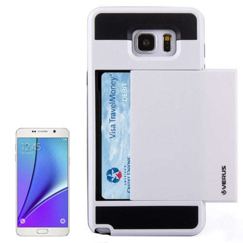 Slide Style Plastic + Silicone Combination Case with Card Slot for Samsung Galaxy Note 5 / N920(W...