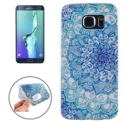 For Samsung Galaxy S6 Edge+ / G928 Ultrathin Flower Bud Pattern TPU Protective Case