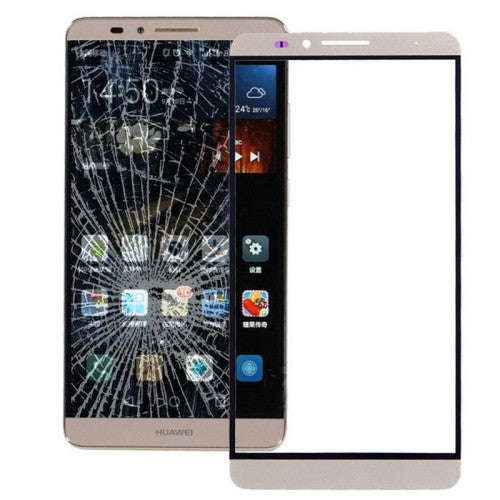 iPartsBuy Huawei Ascend Mate7 Front Screen Outer Glass Lens(Gold)
