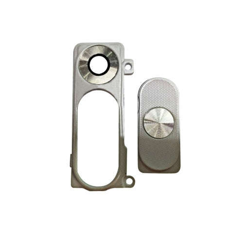 iPartsBuy Back Camera Lens Cover + Power & Volume Buttons for LG G3 / D855(White)