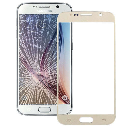 iPartsBuy Original Front Screen Outer Glass Lens for Samsung Galaxy S6 / G920(Gold)