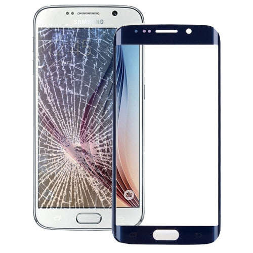 iPartsBuy Original Front Screen Outer Glass Lens for Samsung Galaxy S6 edge / G925(Dark Blue)