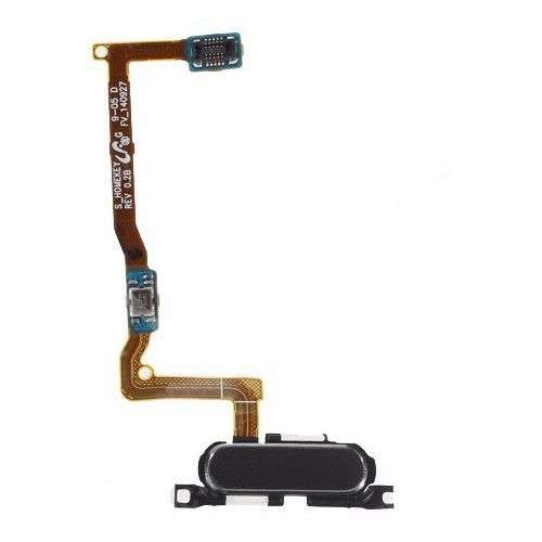 iPartsBuy Home Button with Flex Cable for Samsung Galaxy Alpha / G850F - Black
