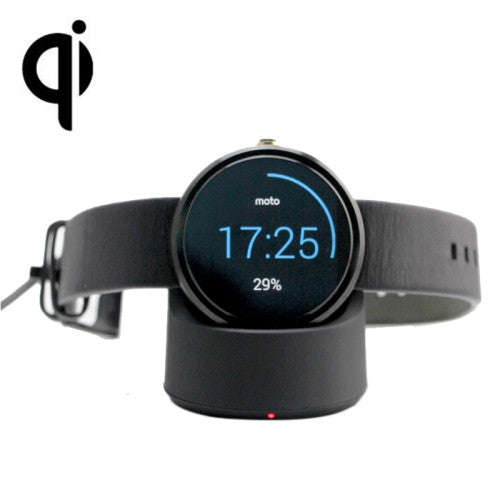 Qi Standard Wireless Charger for Motorola Moto 360 Smart Watch(Black)