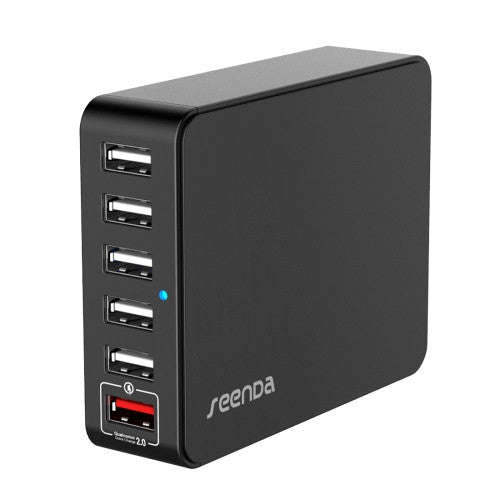 Seenda ICH-03QC35 6 USB Ports Charger with One Qualcomm Quick Charge 2.0 Port for Phone & Tablet