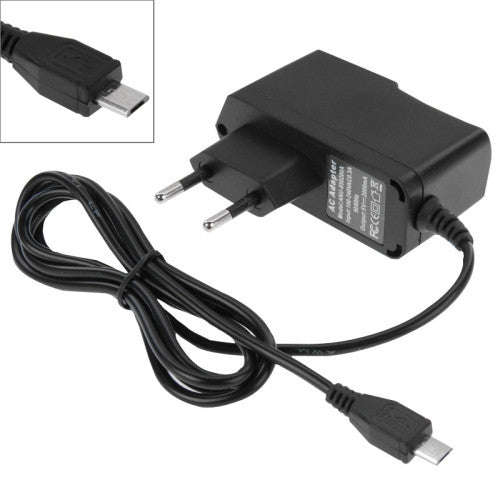 Micro USB Charger for Tablet PC / Mobile Phone Output: DC 5V / 2A EU Plug