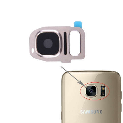 iPartsBuy for Samsung Galaxy S7 / G930 Rear Camera Lens Cover(Gold)