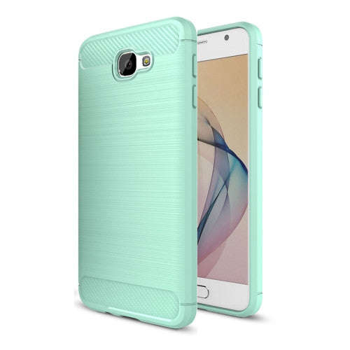 For Samsung Galaxy J7 Prime & On7(2016) / G610 Brushed Texture Carbon Fiber TPU Protective Case(G...