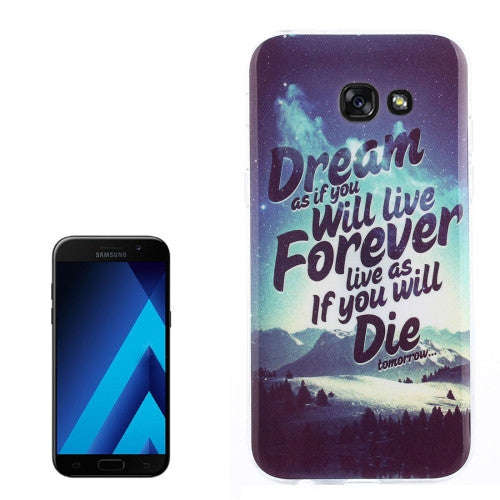 Samsung Galaxy A7 Case, (2017) / A720 Dream Snow Mountain Pattern TPU Back Case