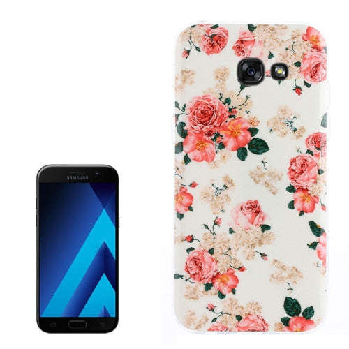 Samsung Galaxy A7 Case, (2017) / A720 Rose Pattern TPU Back Case