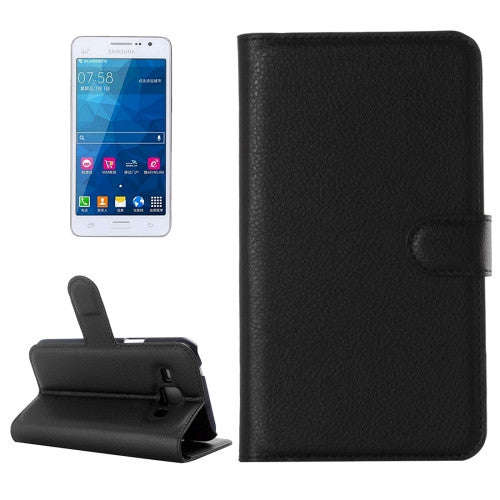 Samsung Galaxy Grand Prime Case, Samsung Galaxy G530, Litchi Texture Horizontal Flip Leather Case...