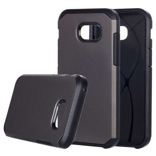 Samsung Galaxy A5 Case, (2017) PC + TPU Rugged Armor Combination Protective Case(Grey)