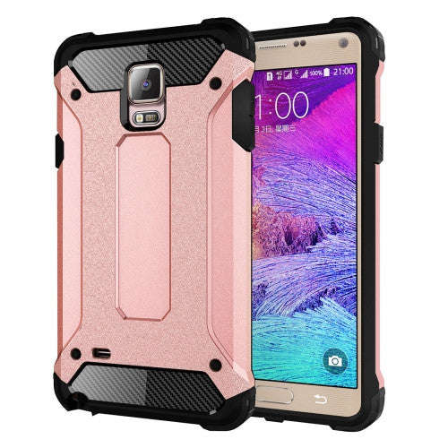 For Samsung Galaxy Note 4 / N910 Tough Armor TPU + PC Combination Case(Rose Gold)