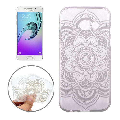 Samsung Galaxy A5 Case, (2017) / A520 Lotus Full Flower Pattern Transparent TPU Protective Case