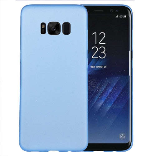For Sumsung Galaxy S8 Ultra-thin Frosted PP Protective Back Cover Case (Blue)