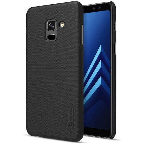 NILLKIN for Samsung Galaxy A8 (2018) Concave-convex Texture PC Protective Back Cover Case (Black)