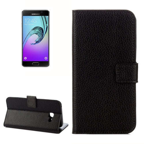 Samsung Galaxy A3 Case (2017) / A320 Litchi Texture Horizontal Flip Leather Case with Holder & Ca...