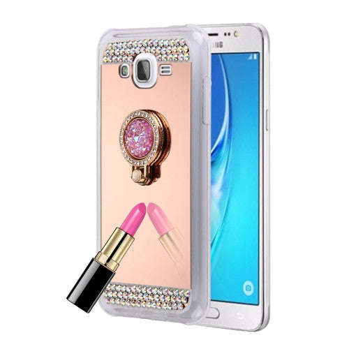 Samsung Galaxy Grand Prime Case, Samsung Galaxy G530, Diamond Encrusted Electroplating Mirror Pro...