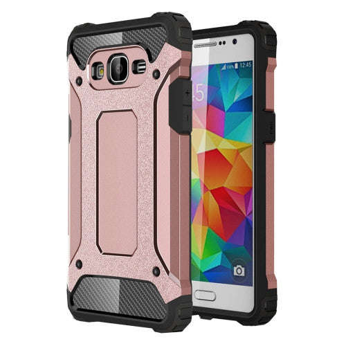 Samsung Galaxy Grand Prime Case, Samsung Galaxy G530, Tough Armor TPU + PC Combination Case(Rose ...