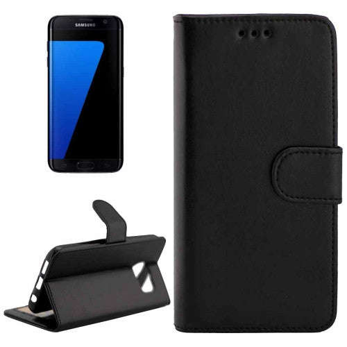 For Samsung Galaxy S7 Edge / G935 Crazy Horse Texture Horizontal Flip Magnetic Snap Leather Case ...