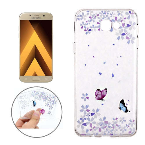 Samsung Galaxy A7 Case, (2017) / A720 Colorful Butterflies Pattern Soft TPU Protective Back Cover...