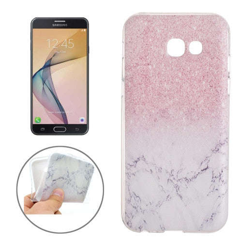 For Samsung Galaxy J7 (2017) / J7 Prime Marble Pattern Soft TPU Protective Back Cover Case