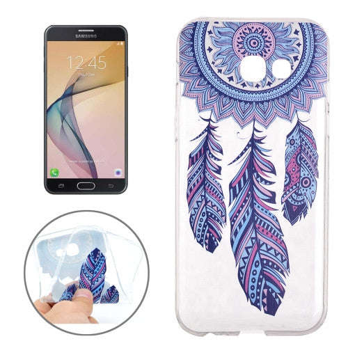 For Samsung Galaxy J7 (2017) / J7 Prime Windbell Pattern Soft TPU Protective Back Cover Case