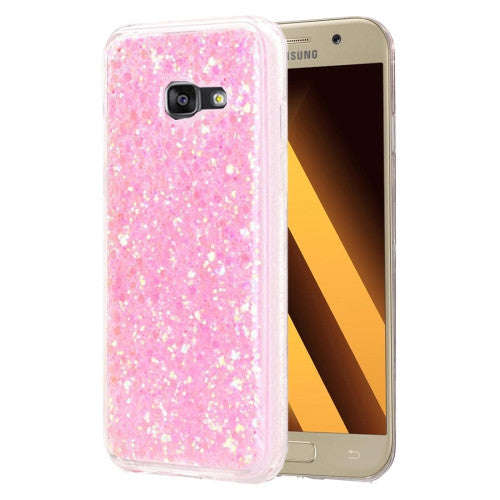 Samsung Galaxy A5 Case, (2017) / A520 Glitter Powder Soft TPU Protective Case (Pink)